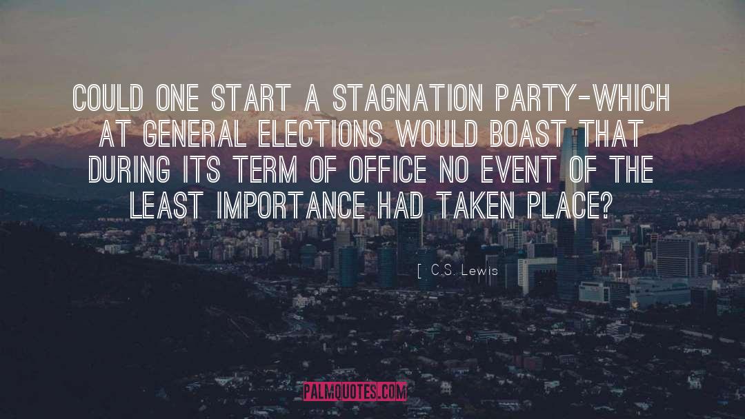 Stagnation quotes by C.S. Lewis