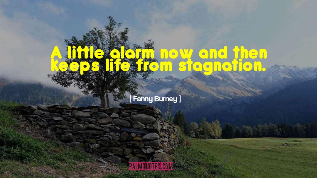 Stagnation quotes by Fanny Burney