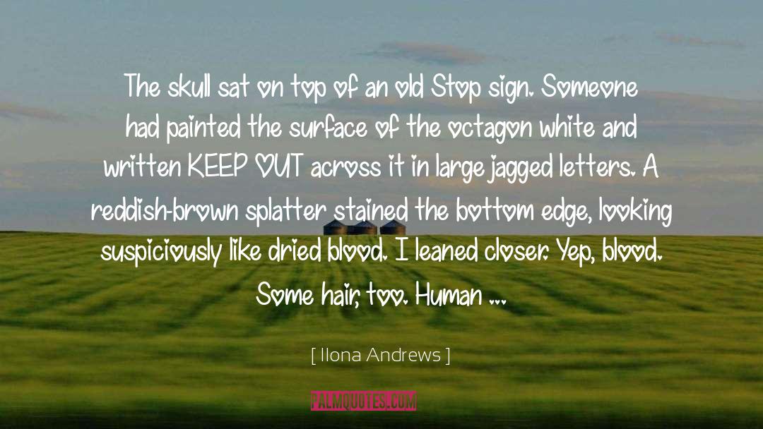 Stained quotes by Ilona Andrews