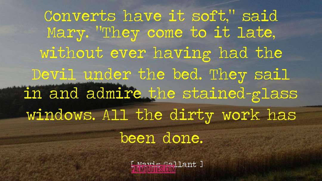 Stained quotes by Mavis Gallant