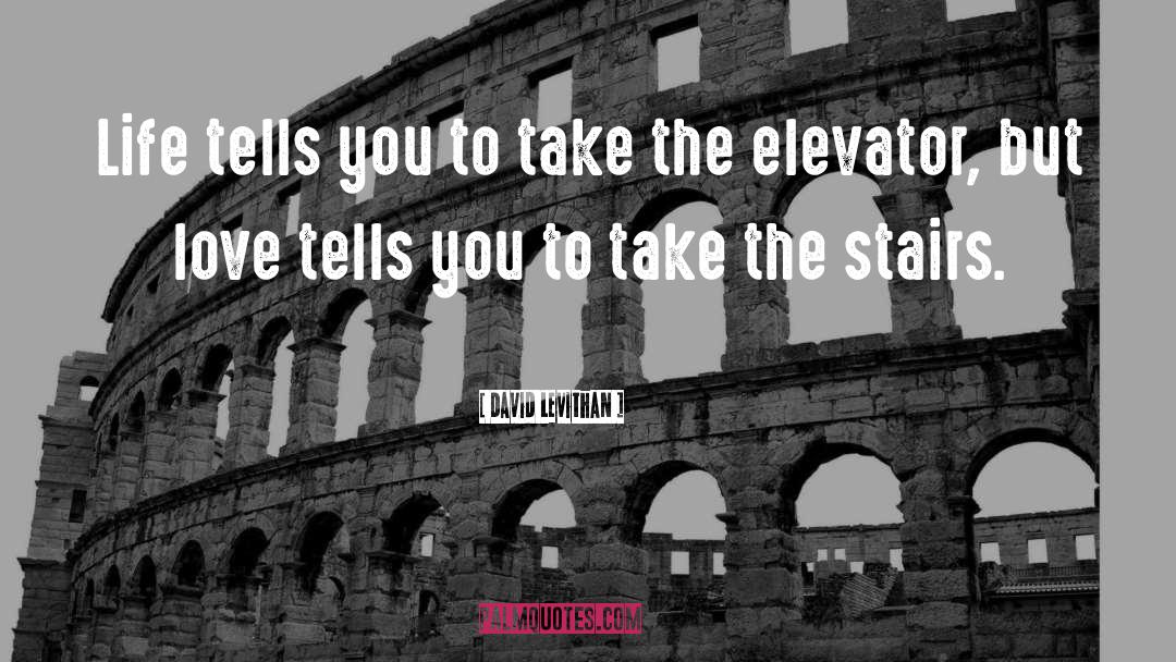 Stairs quotes by David Levithan