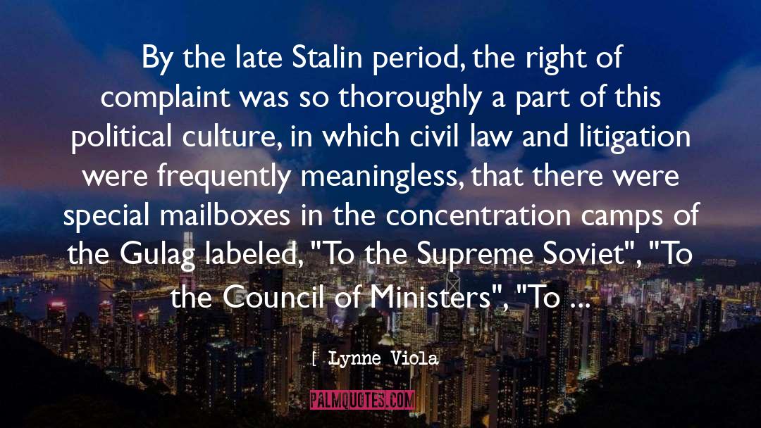 Stalin quotes by Lynne Viola