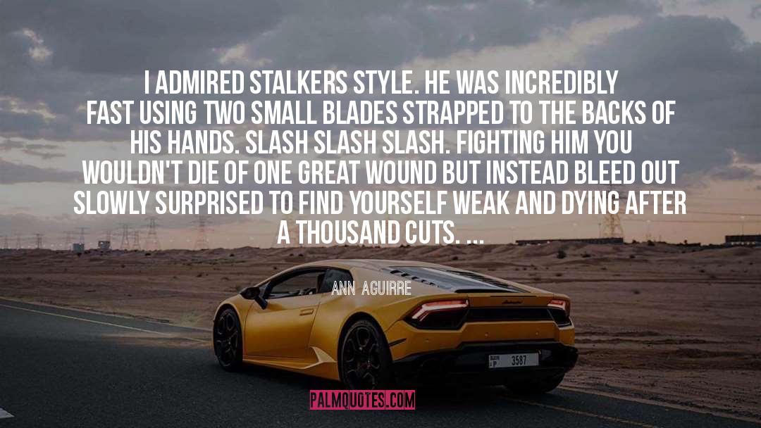 Stalkers quotes by Ann Aguirre