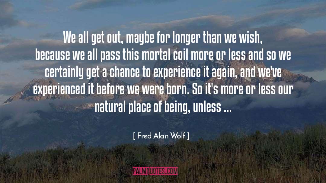 Stalling For Time quotes by Fred Alan Wolf