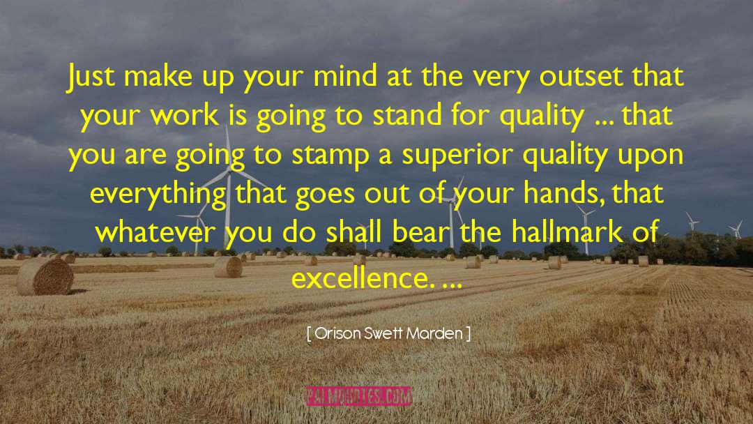 Stamps quotes by Orison Swett Marden