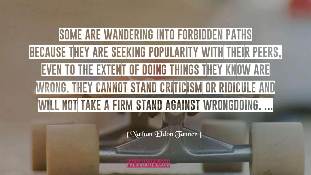 Stand Against quotes by Nathan Eldon Tanner