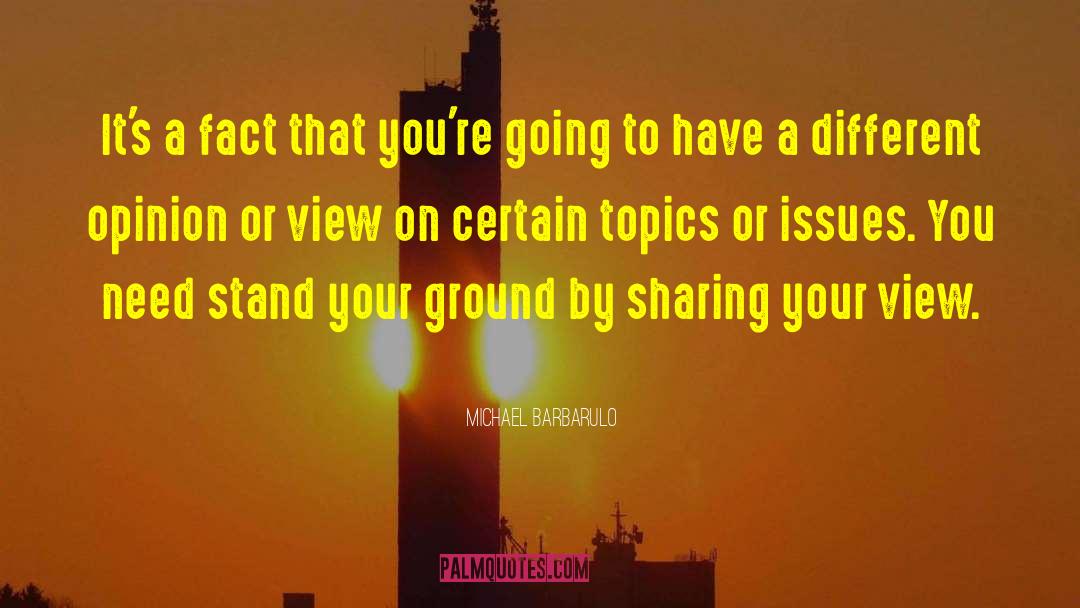 Stand By Your Actions quotes by Michael Barbarulo