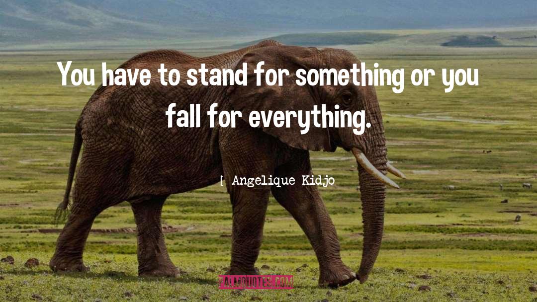 Stand For Something quotes by Angelique Kidjo