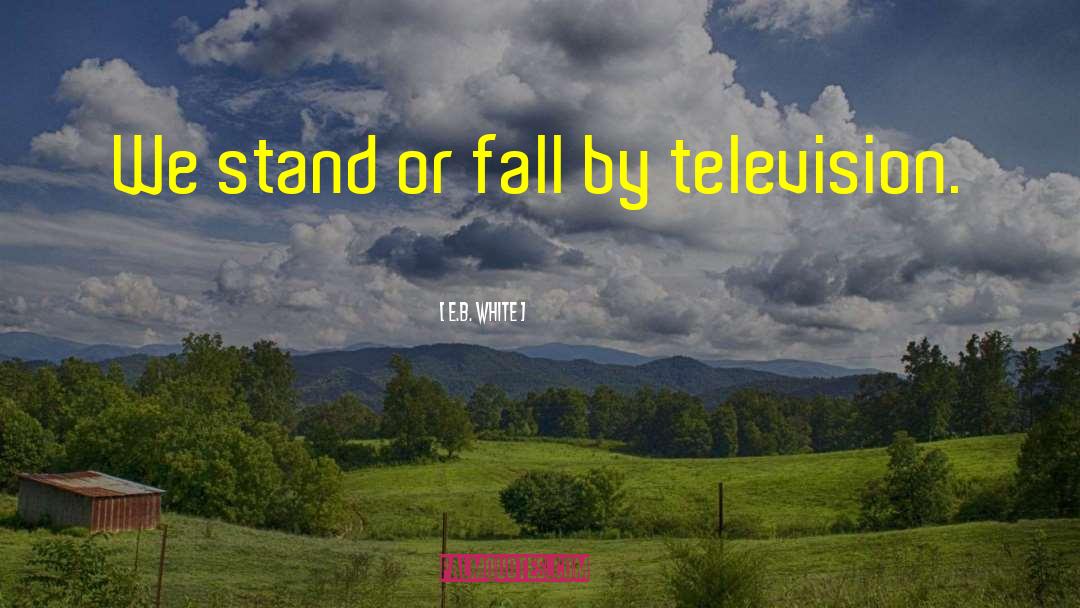 Stand Or Fall quotes by E.B. White
