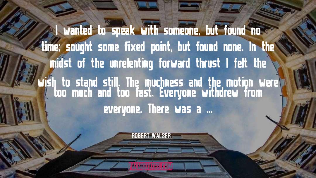 Stand Still quotes by Robert Walser