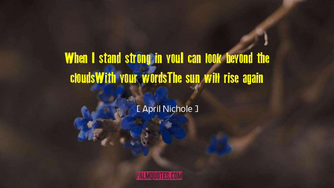 Stand Strong quotes by April Nichole