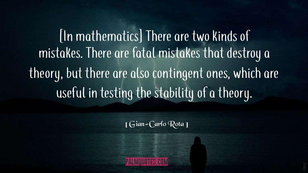Standardisation Testing quotes by Gian-Carlo Rota