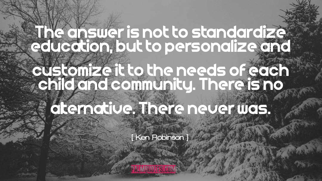 Standardize quotes by Ken Robinson