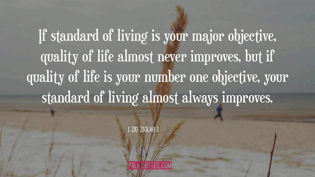 Standards Of Living quotes by Zig Ziglar