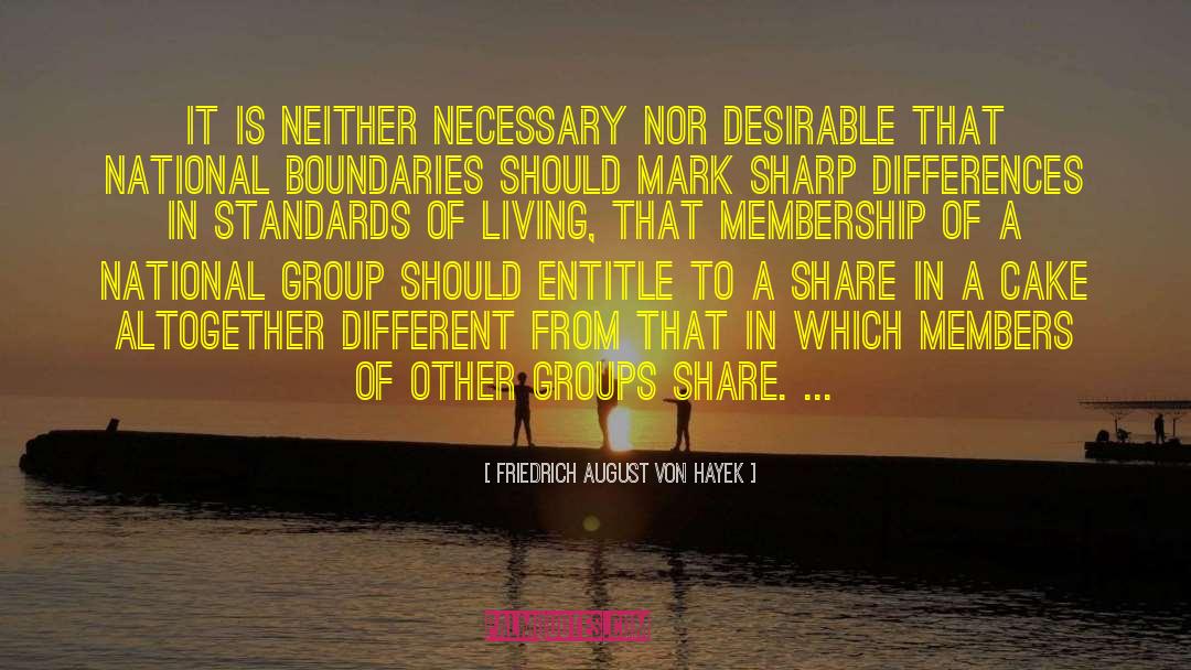 Standards Of Living quotes by Friedrich August Von Hayek