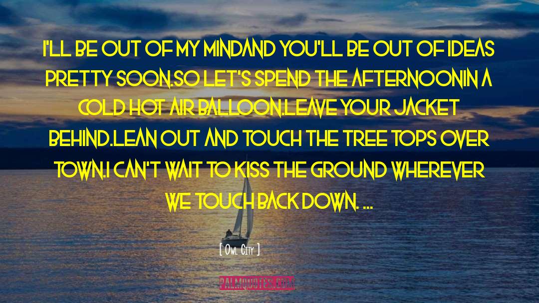 Standing Down quotes by Owl City