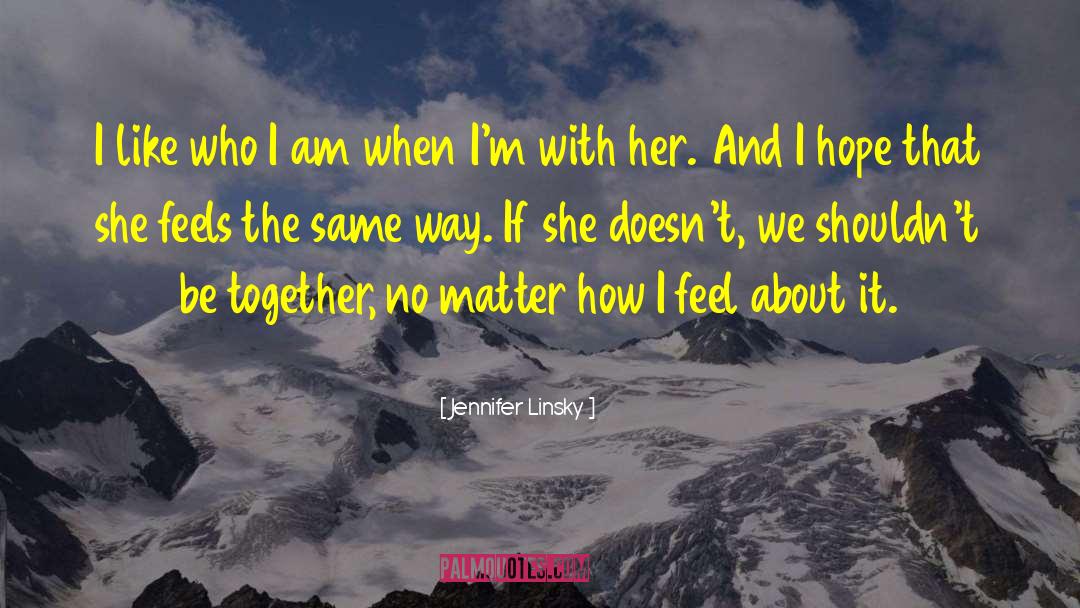 Standing Together quotes by Jennifer Linsky