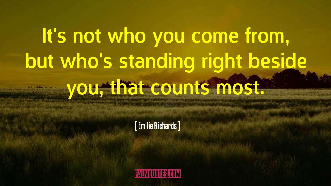 Standing Together quotes by Emilie Richards