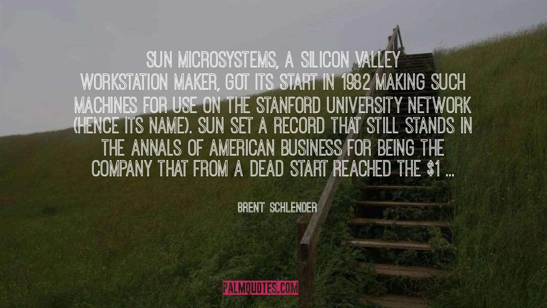 Stanford quotes by Brent Schlender