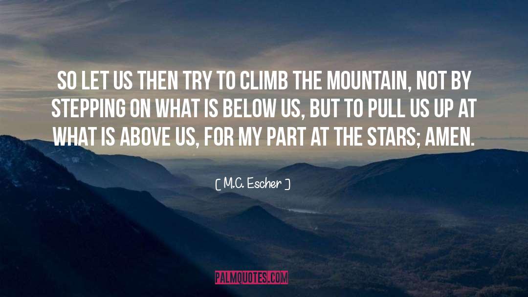 Star Gazing quotes by M.C. Escher