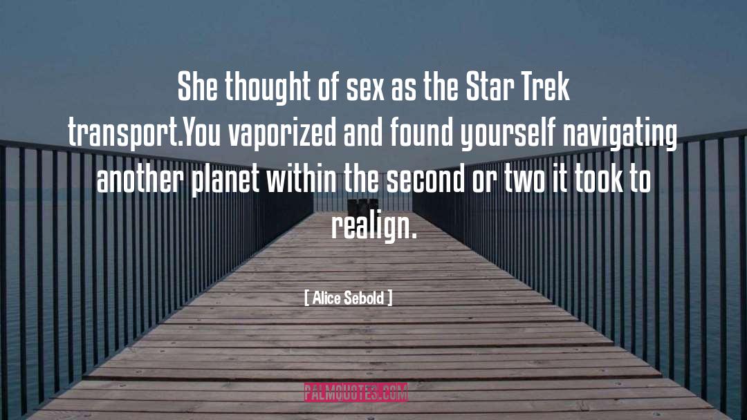 Star Trek Filk quotes by Alice Sebold
