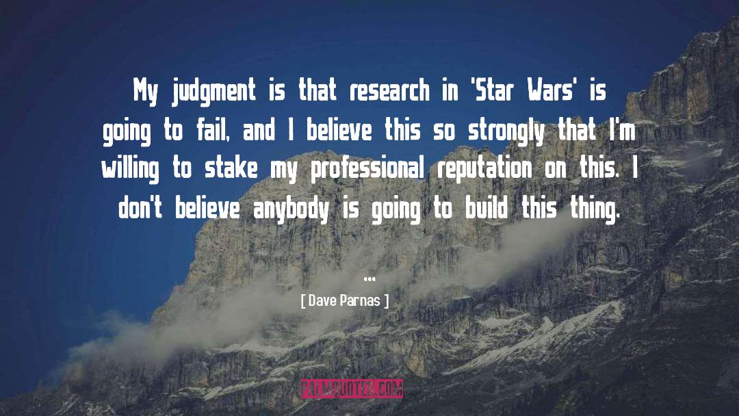 Star Wars quotes by Dave Parnas