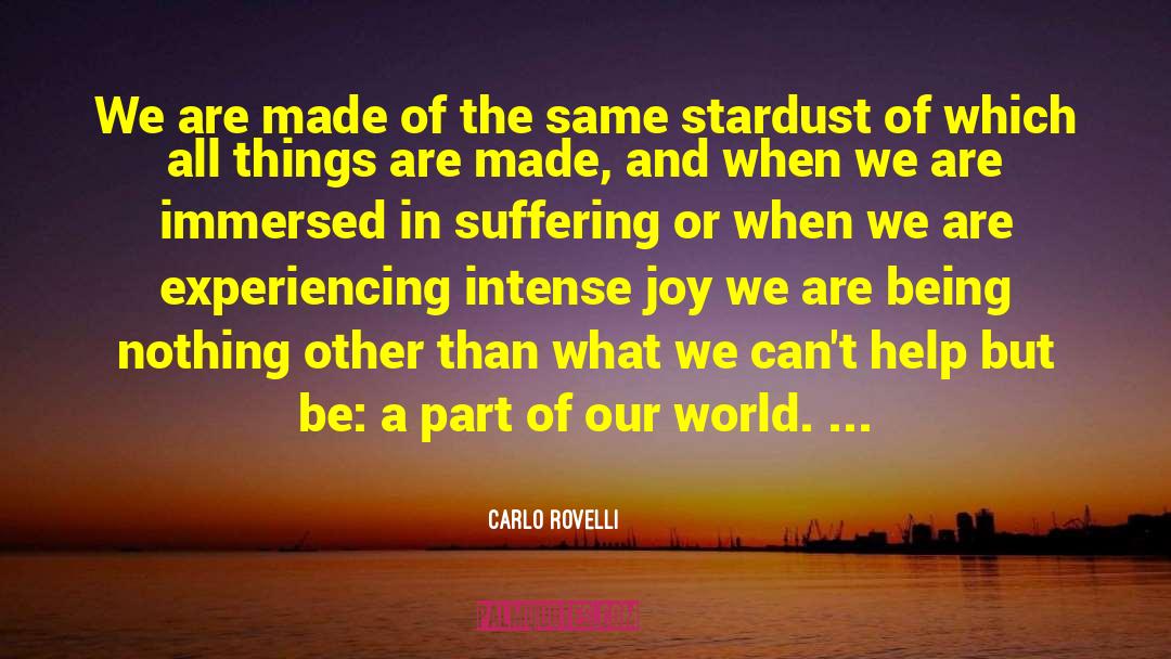 Stardust quotes by Carlo Rovelli