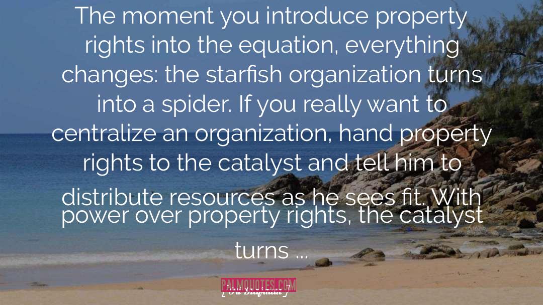 Starfish quotes by Ori Brafman