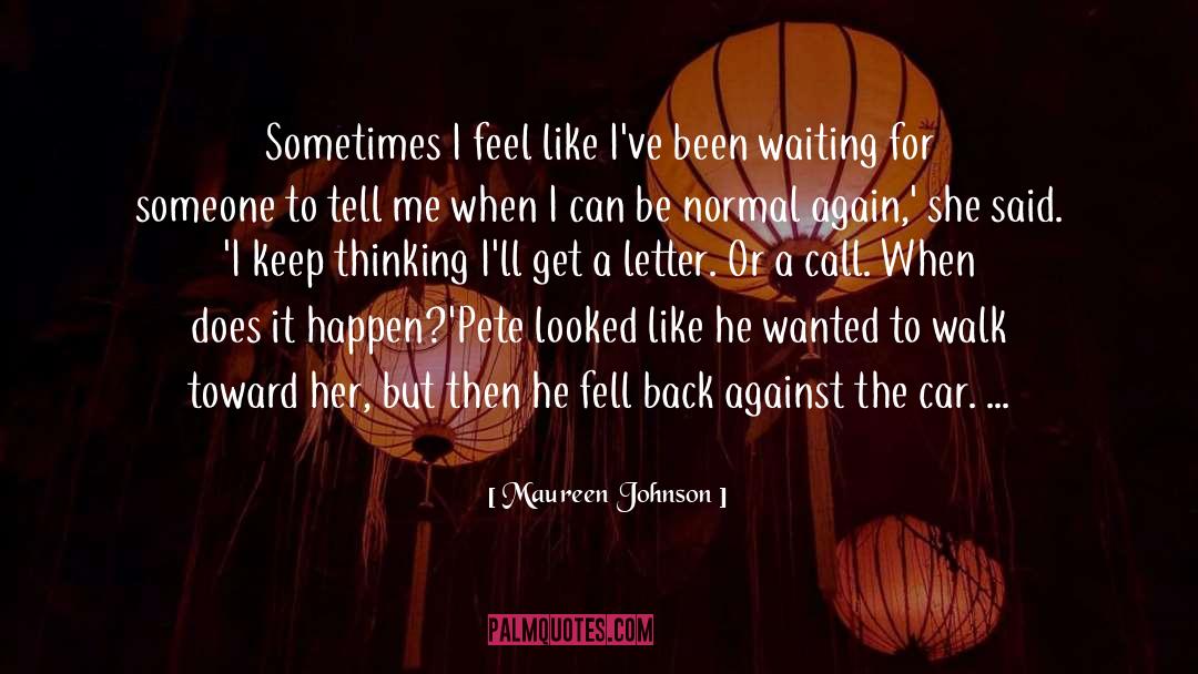 Staring Contest quotes by Maureen Johnson