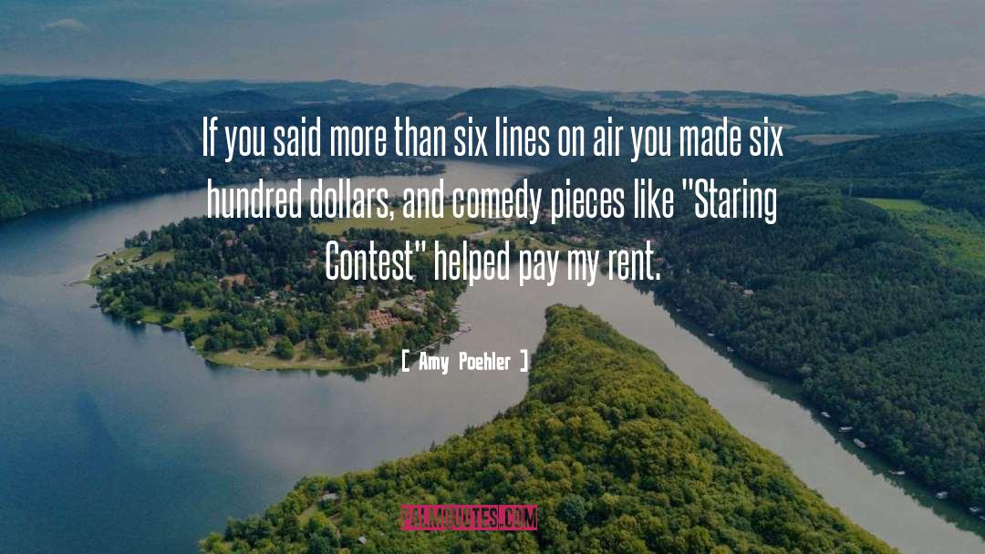 Staring Contest quotes by Amy Poehler
