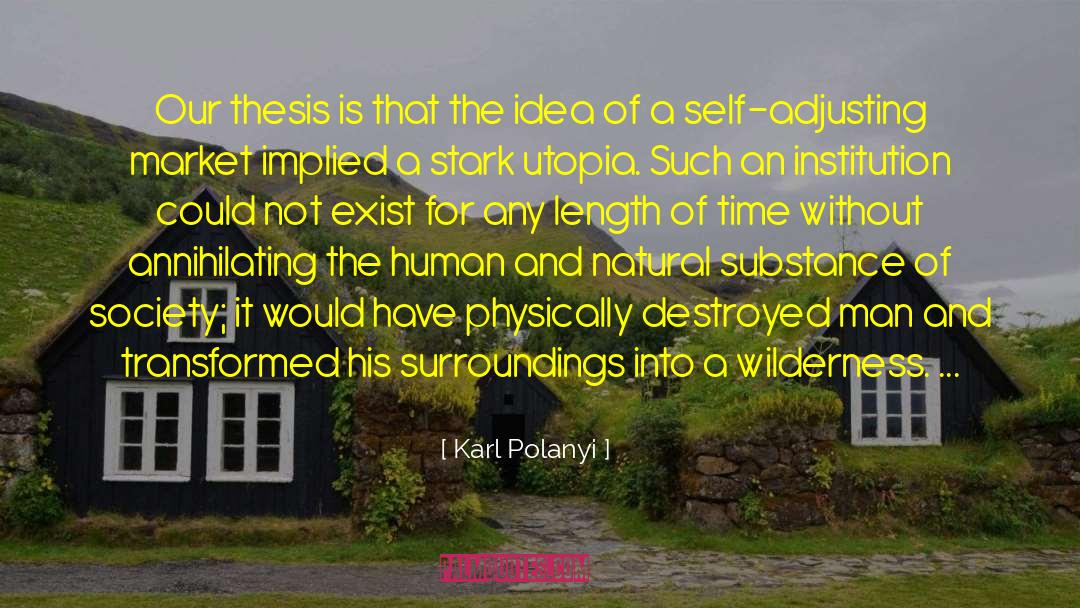 Starks quotes by Karl Polanyi