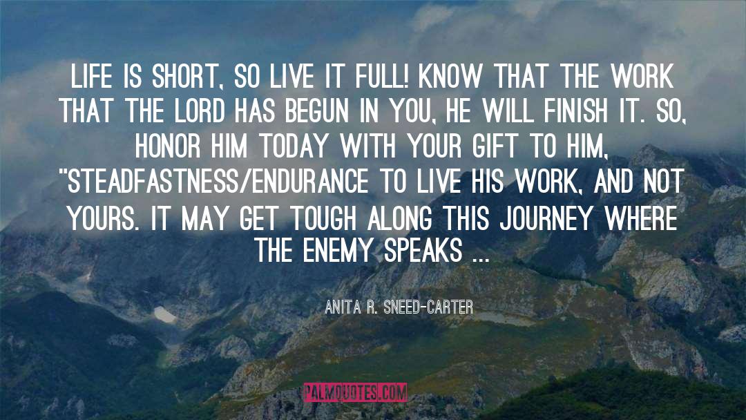 Start Going quotes by Anita R. Sneed-Carter