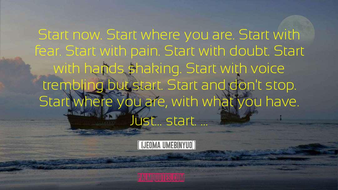 Start Now quotes by Ijeoma Umebinyuo