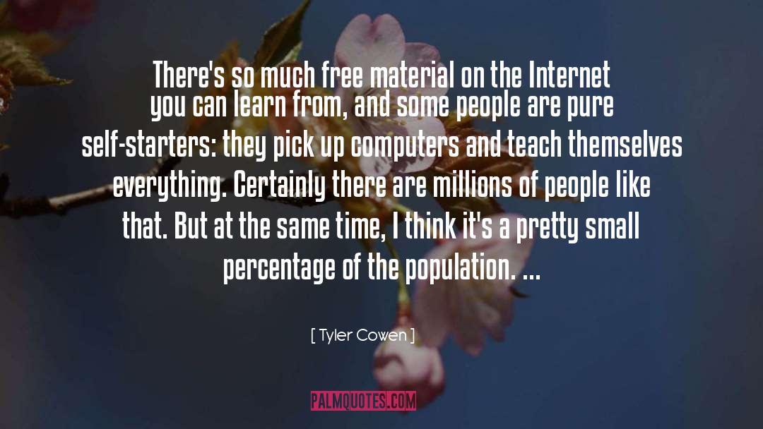 Starters quotes by Tyler Cowen