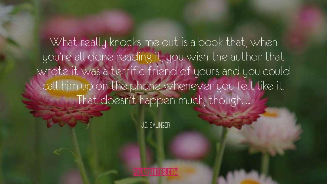 Starting A Book quotes by J.D. Salinger