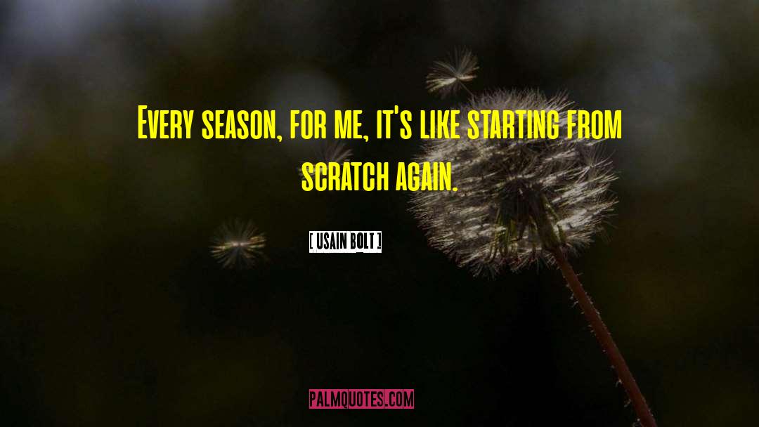 Starting Again quotes by Usain Bolt