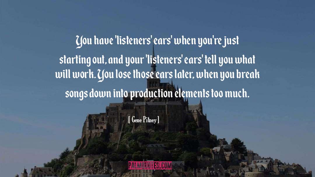 Starting Out quotes by Gene Pitney