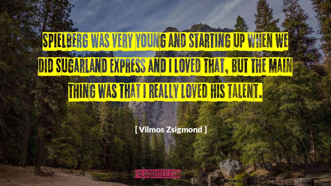 Starting Up quotes by Vilmos Zsigmond
