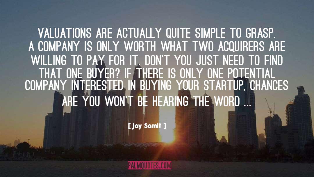 Startup Fundraising quotes by Jay Samit