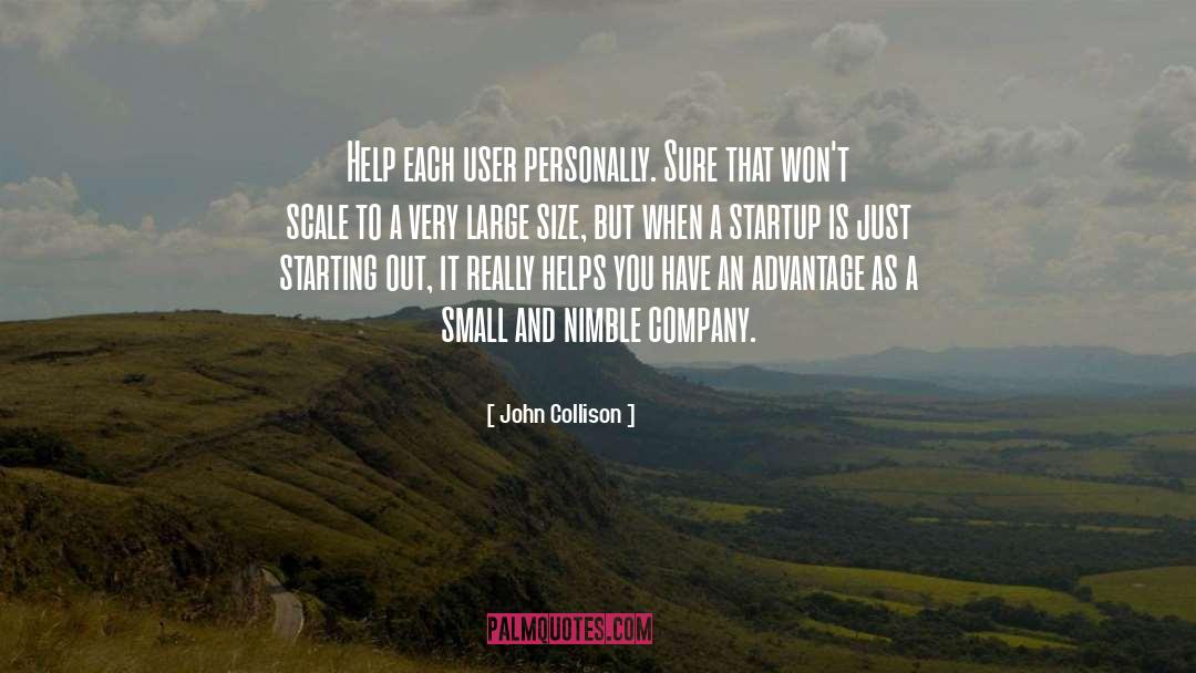 Startup quotes by John Collison