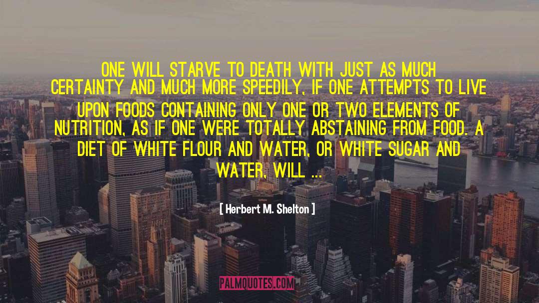 Starve To Death quotes by Herbert M. Shelton