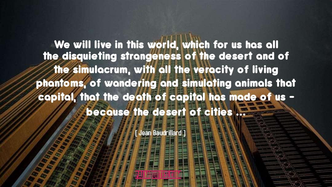 Starve To Death quotes by Jean Baudrillard