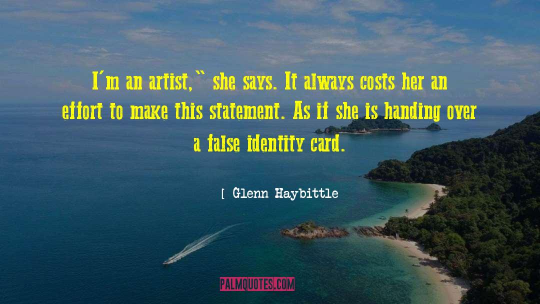 Starving Artist quotes by Glenn Haybittle