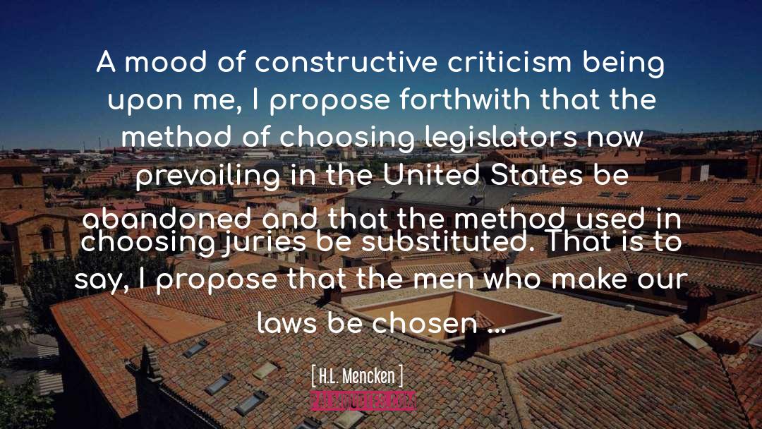 State Legislatures quotes by H.L. Mencken