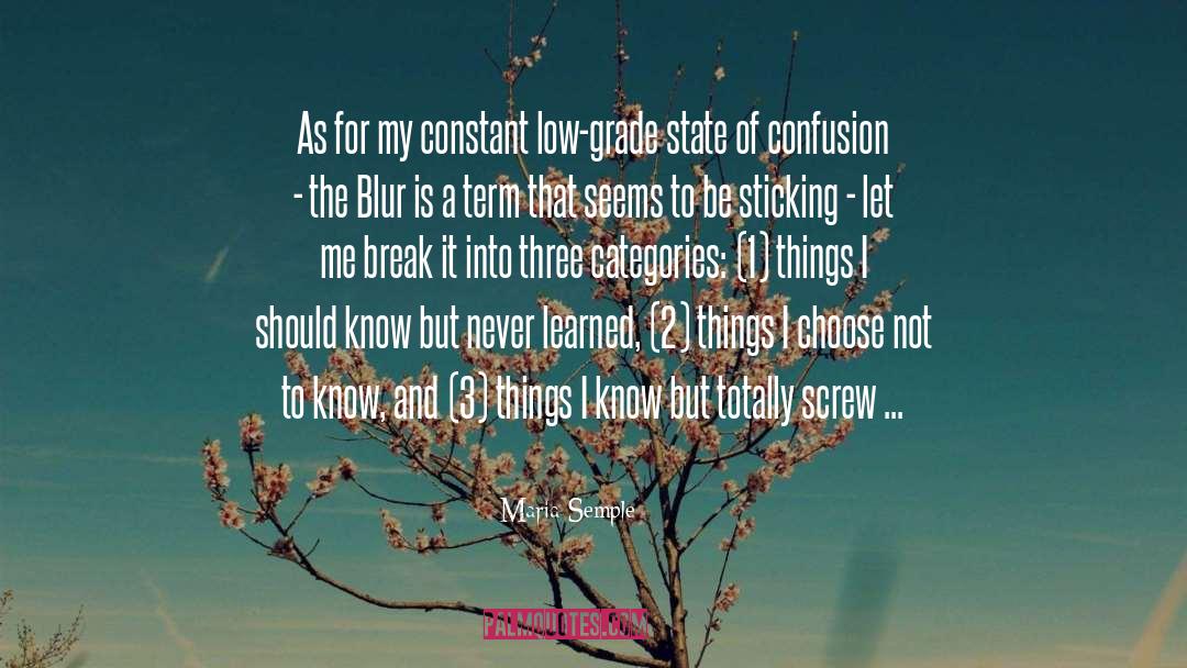 State Of Confusion quotes by Maria Semple