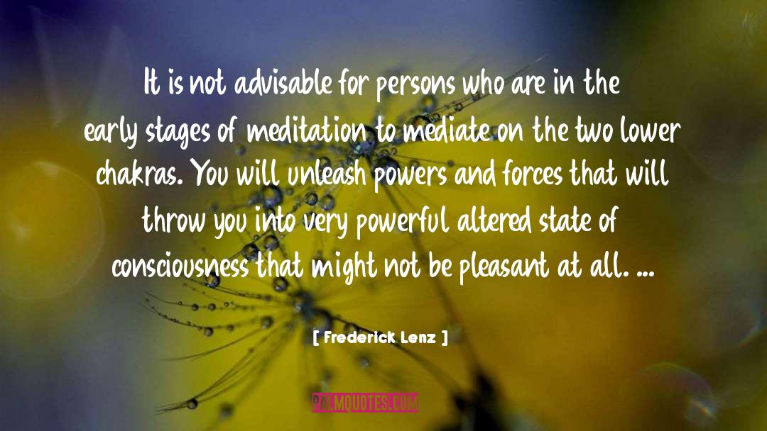 State Of Consciousness quotes by Frederick Lenz