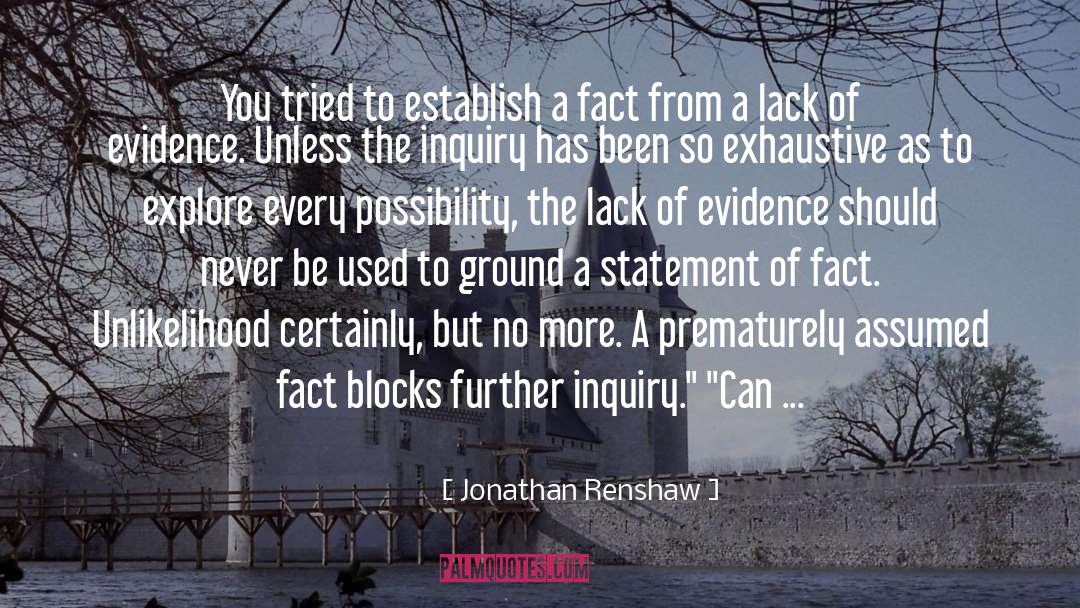 Statement Of Fact quotes by Jonathan Renshaw