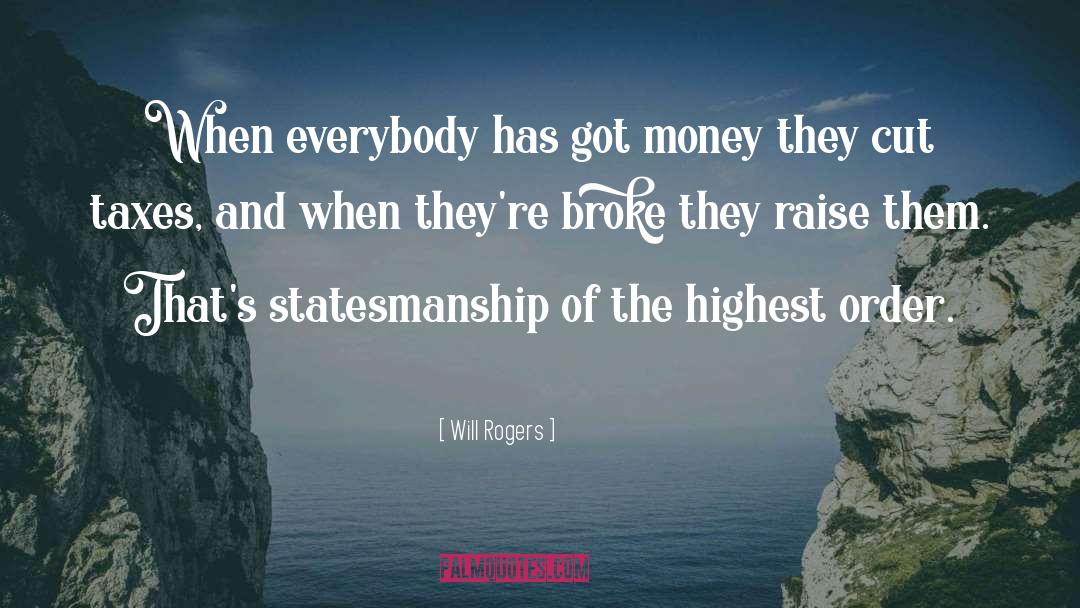 Statesmanship quotes by Will Rogers