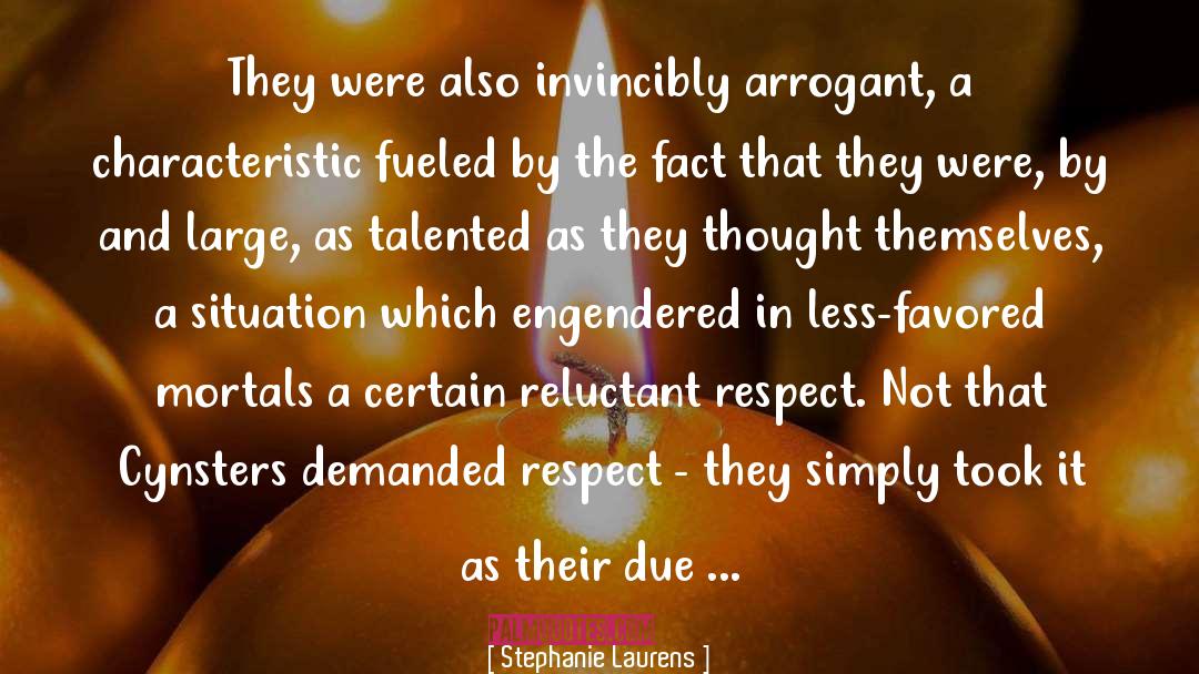 Stating Fact quotes by Stephanie Laurens