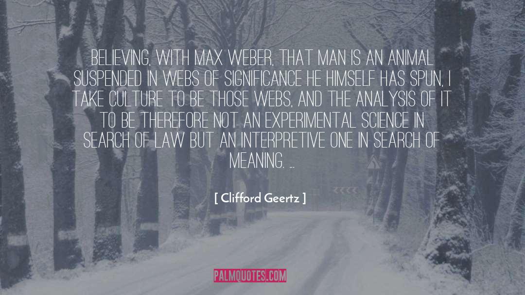Statistical Analysis quotes by Clifford Geertz